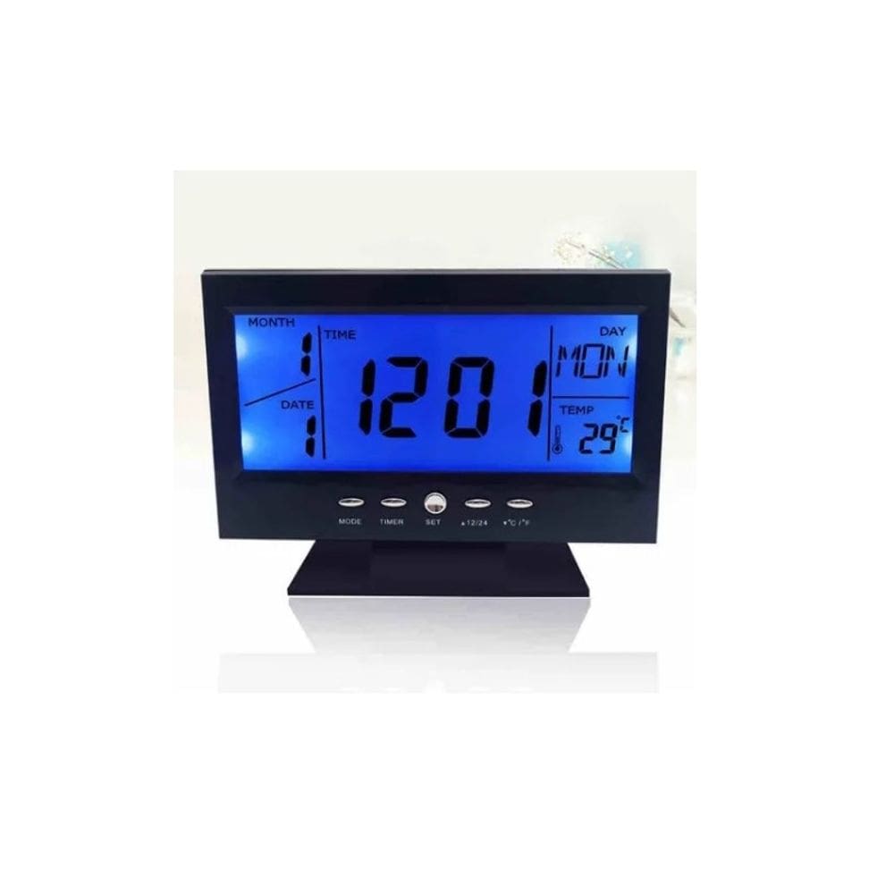 Despertador com display LCD digital LED DS-8082