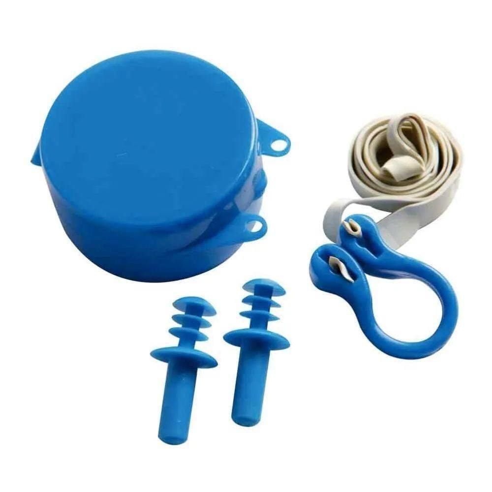 Kit Protetor De Ouvido Tampão Nariz Prendedor Nasal Anatômico Natação Adulto Infantil Auricular Com Suporte