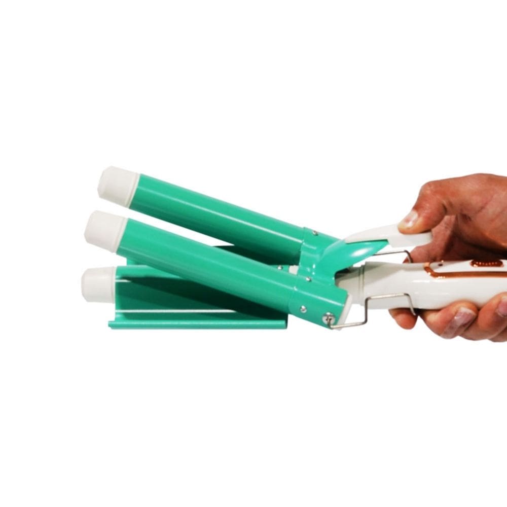 Modelador de cabelo de cilindro triplo Wave Loose S Waves 25 mm de cerâmica