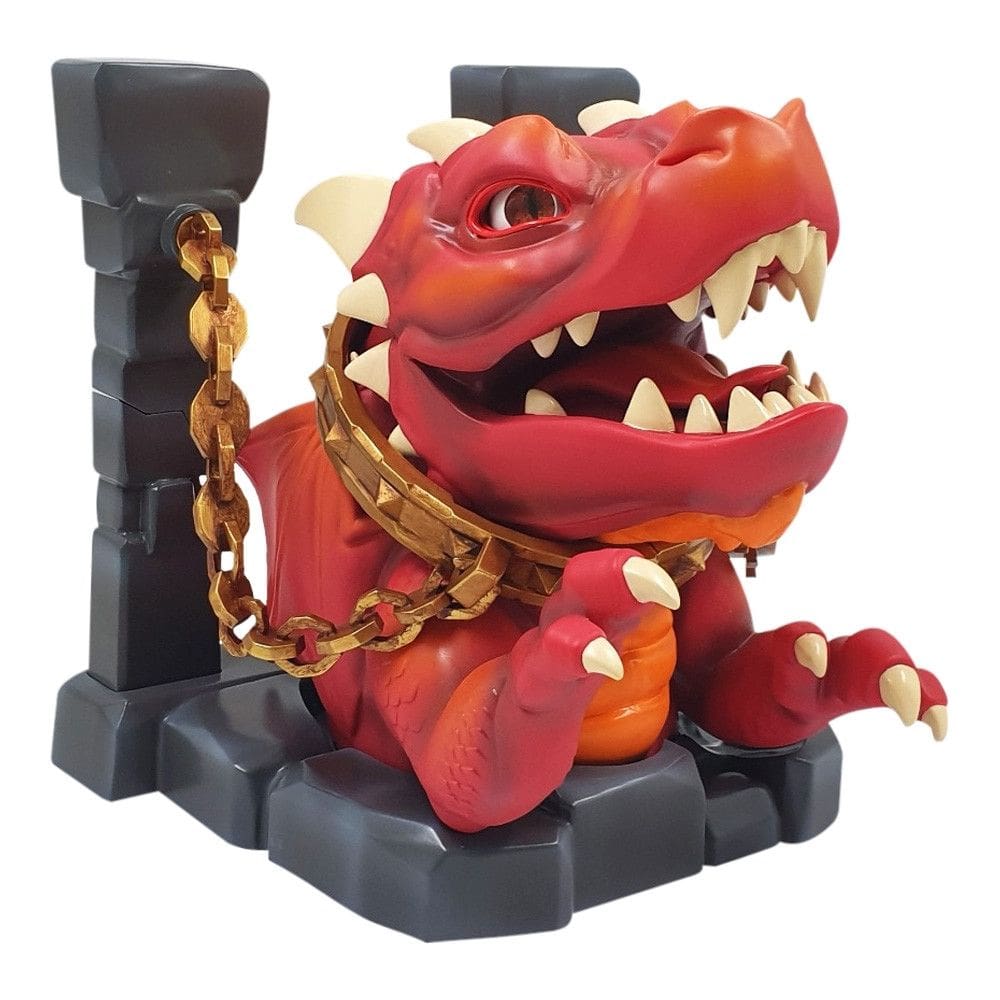 Brinquedo Fantoche de Plastico Drag?o Zinder com Som e Anima??o Vermelho Multikids - BR2265