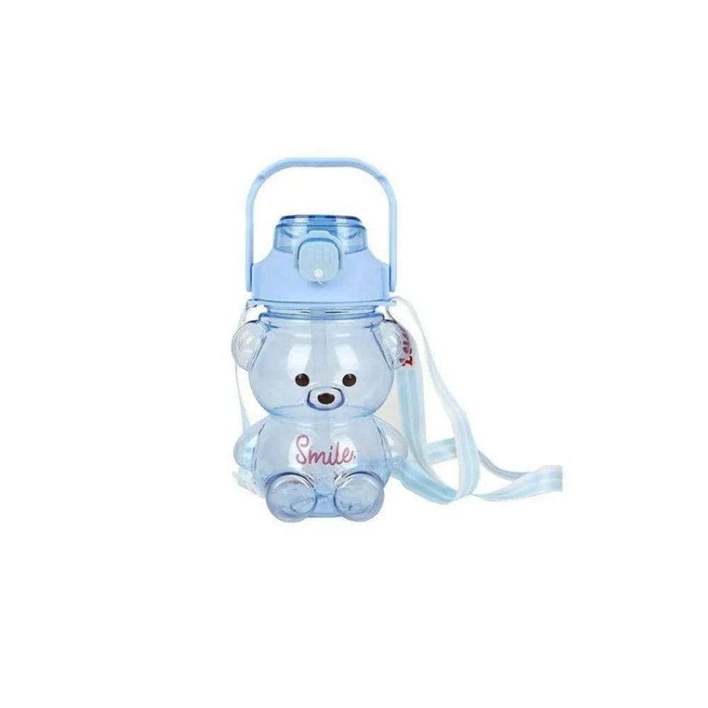 Garrafa de água Kawaii Bear Anti-spill 1300mL com adesivos