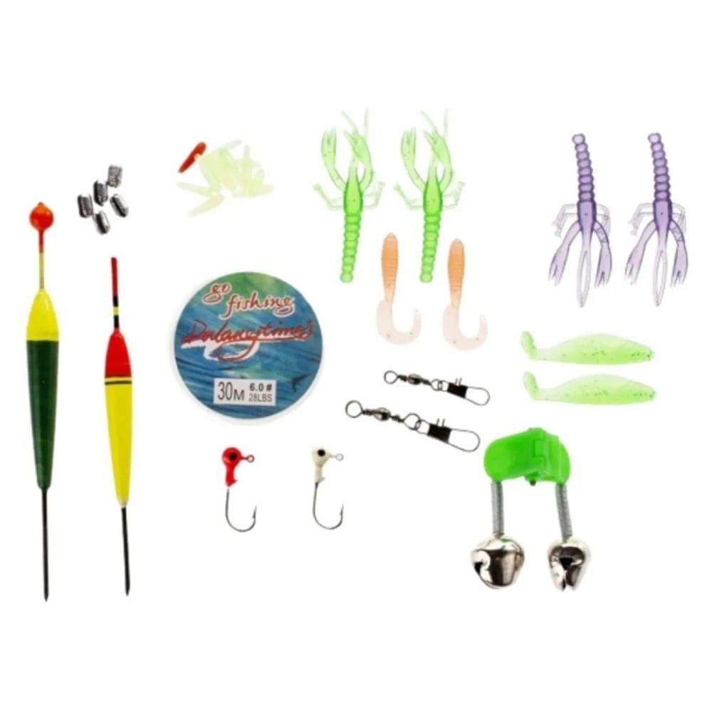Kit de iscas de pesca Vinilos Fishing Articles 26 peças