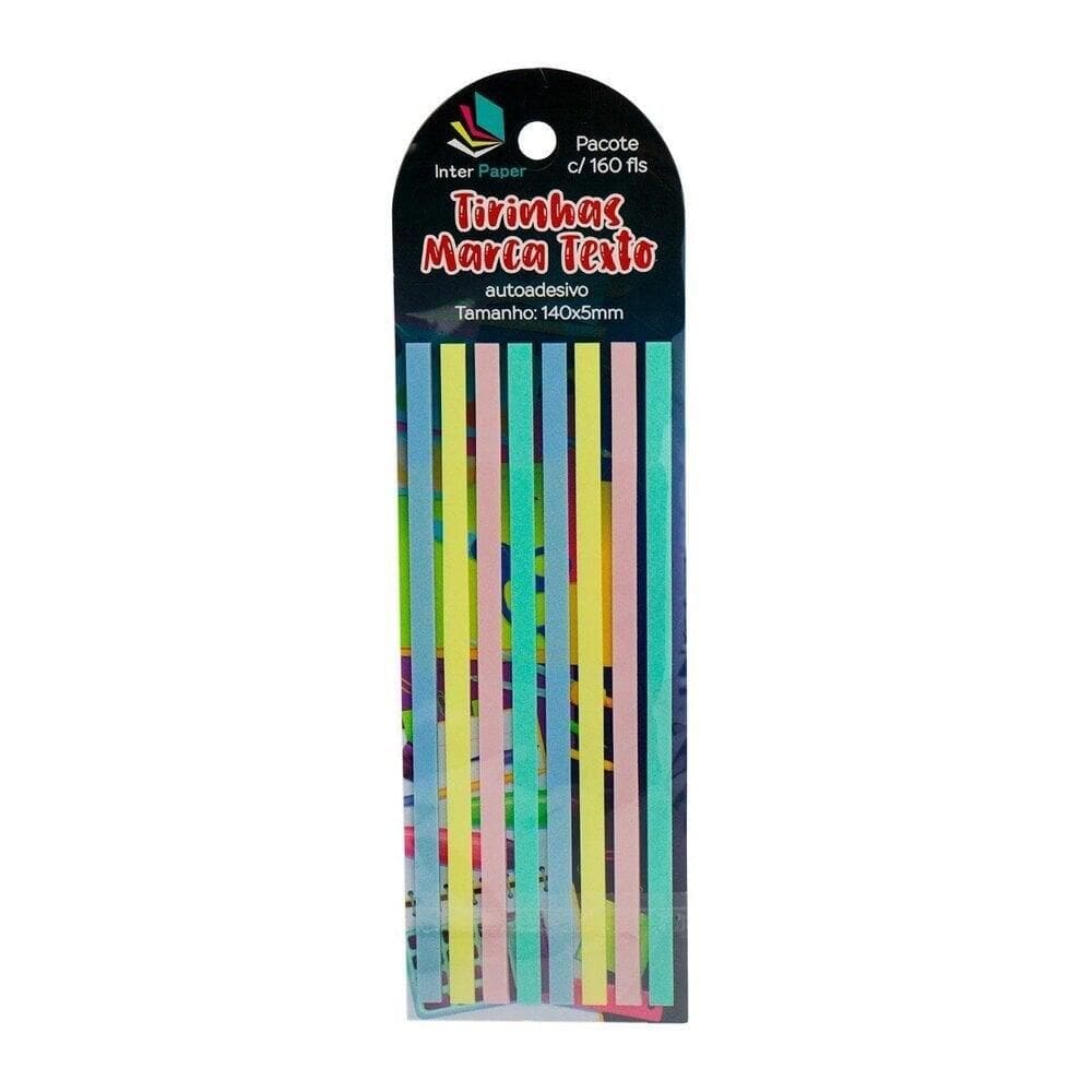 Marca Texto Adesivo 160 FL 140x5mm Soft - Tudo em Caixa