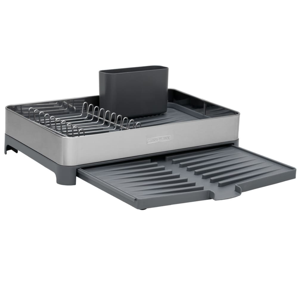 Escorredor De Pratos Tramontina Plurale Aço Inox Bandeja Porta Talher