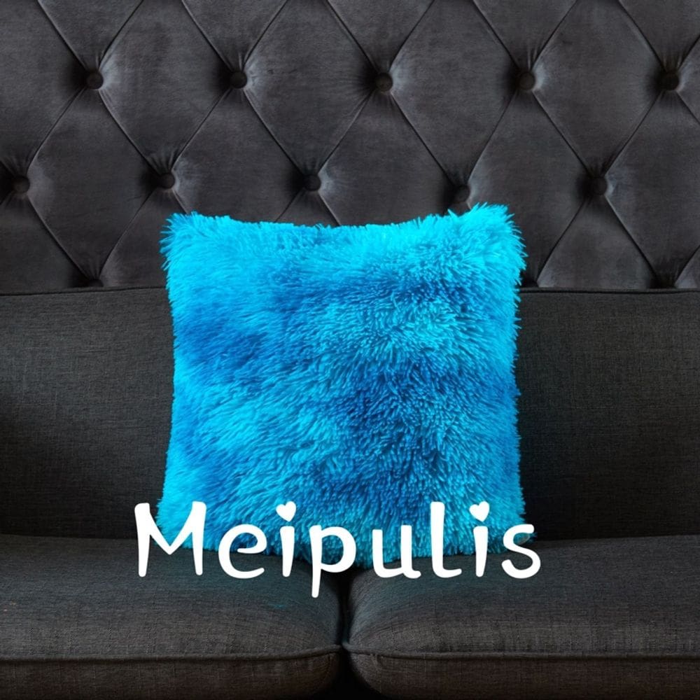 Pacote de 2 capas de almofada Calypso Jaspeado Furry 45x45cm