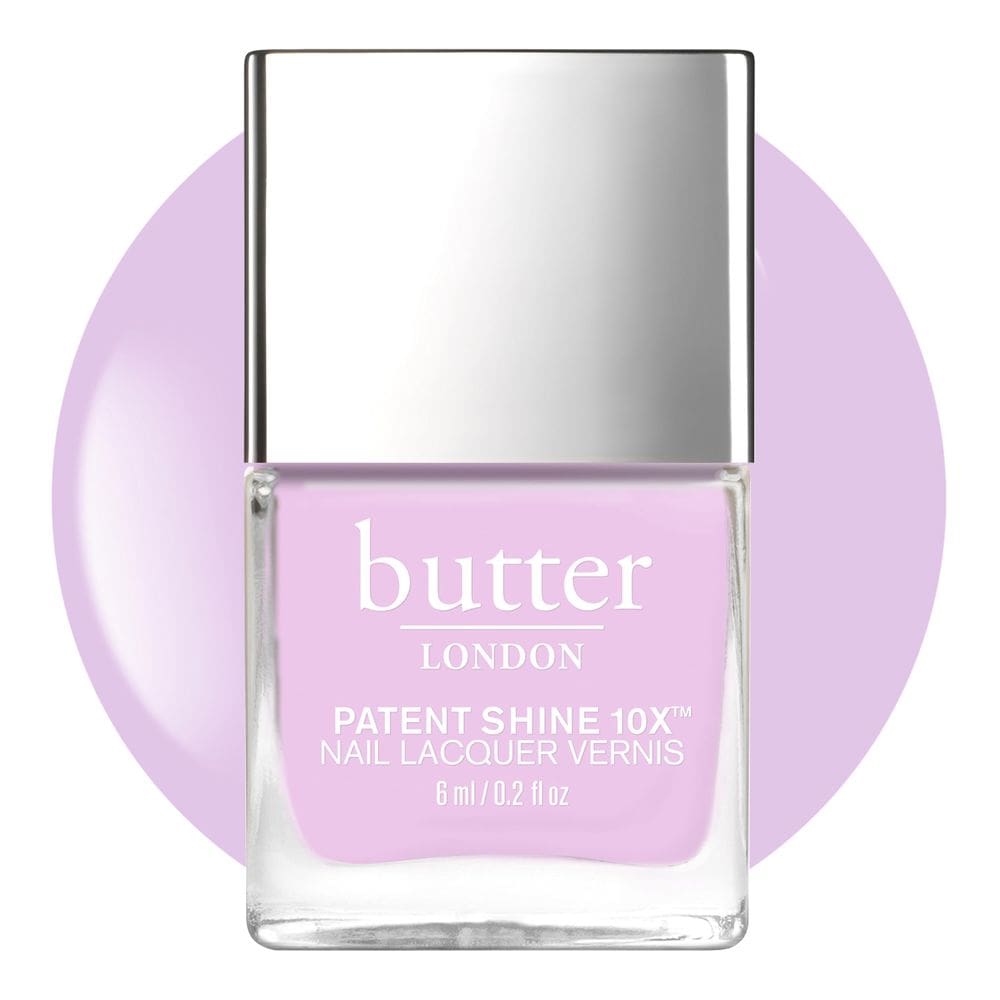 Manteiga de esmalte para unhas LONDON Patent Shine 10X English Lavender