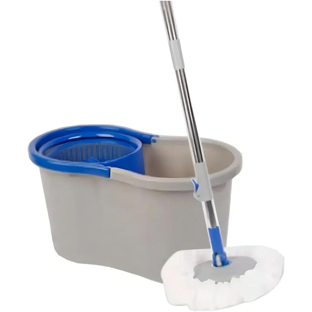 Mop Giratorio 360 Azul e Cinza Folia Imports