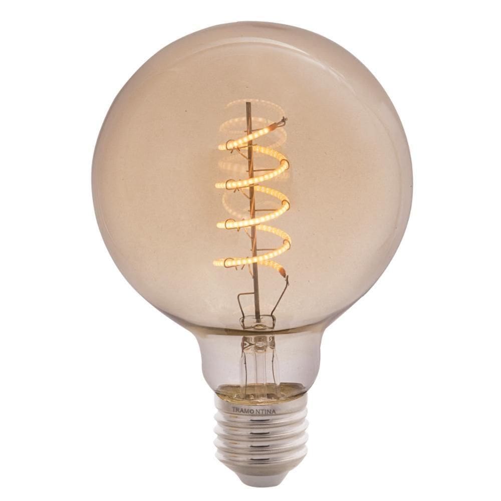 Lâmpada Led De Filamento Espiral Tramontina G95 4 W 2200 K Luz Amarela âmbar