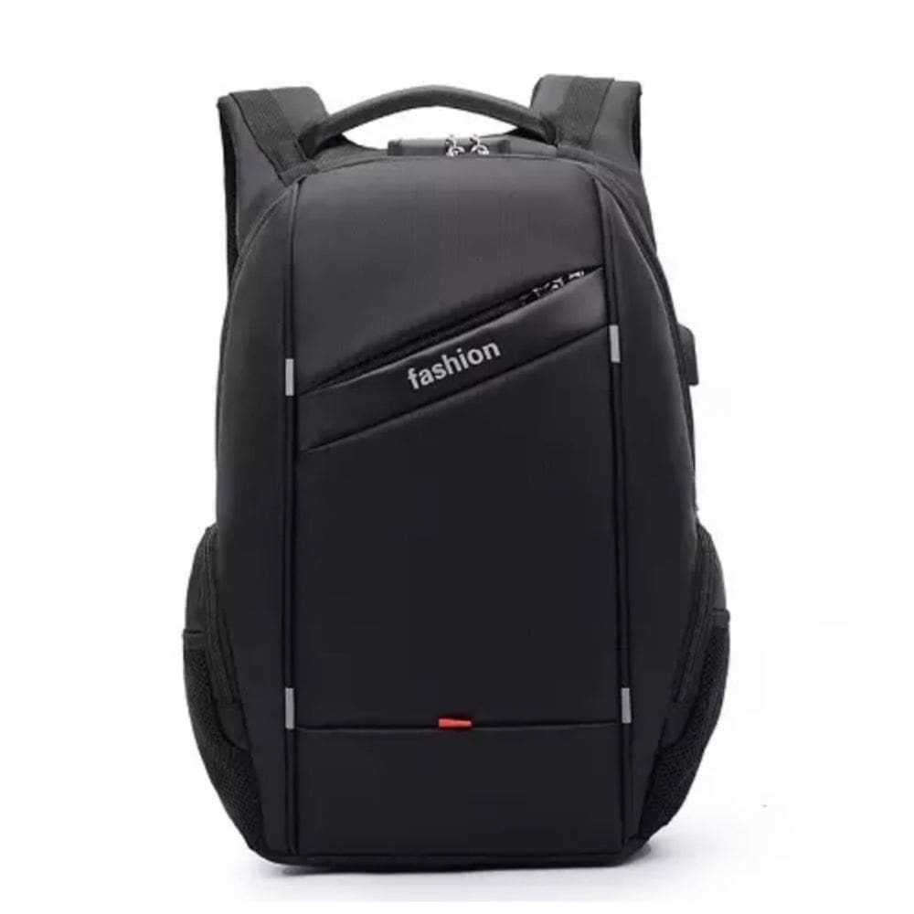Mochila anti-roubo impermeável com porta USB para homens