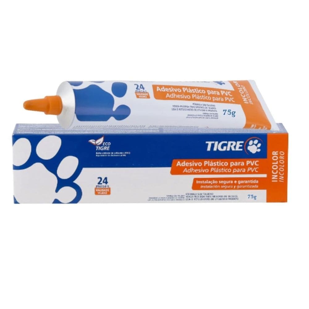 Kit 5 Bisnagas Cola Adesivo Incolor Tubo Cano Pvc 75G