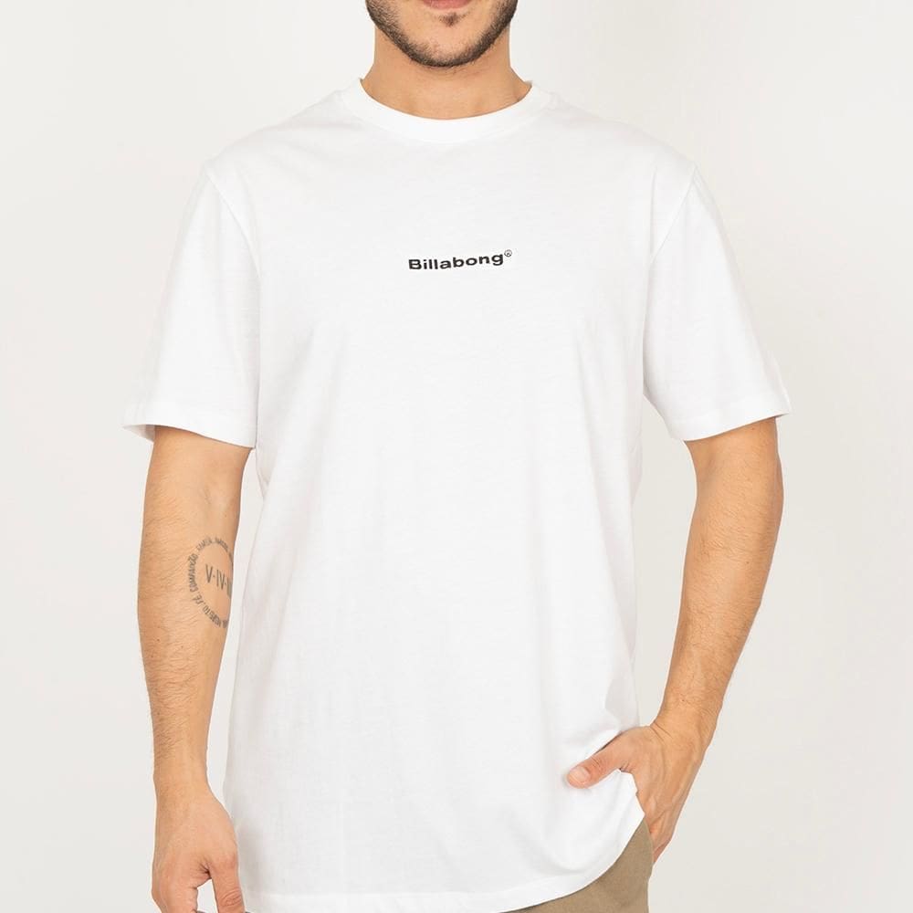Camiseta Billabong Smity Plus Size SM26 Masculina Branco