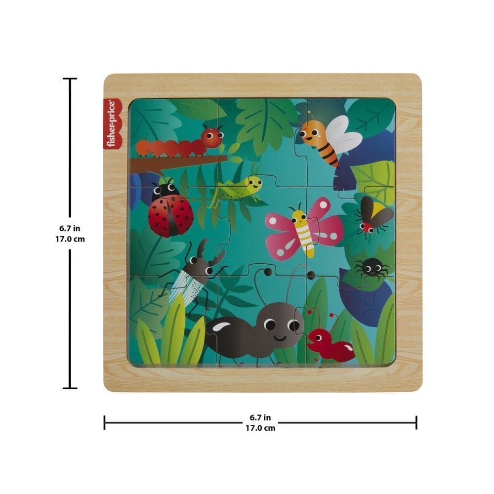 Meu Primeiro Quebra-cabeca de Madeira - Insetos Divertidos MATTEL
