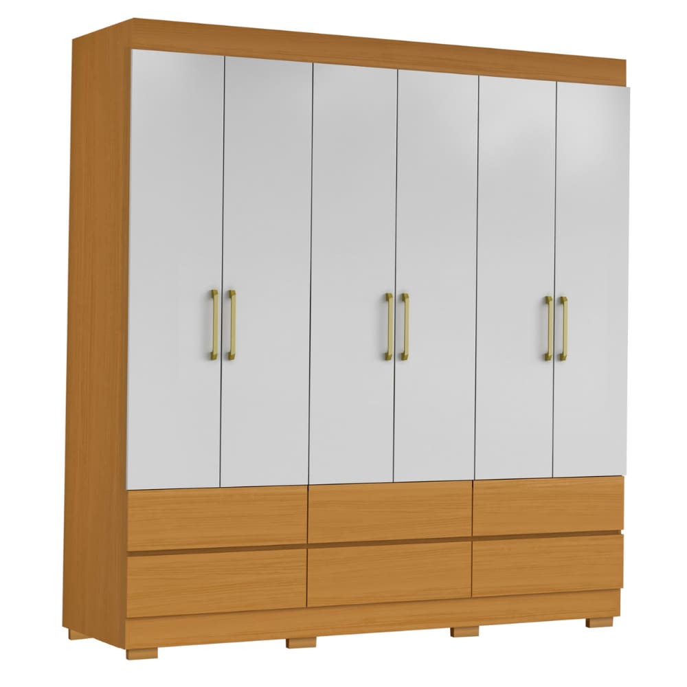 Guarda Roupas Casal Com 6 Portas 6 Gavetas Porto