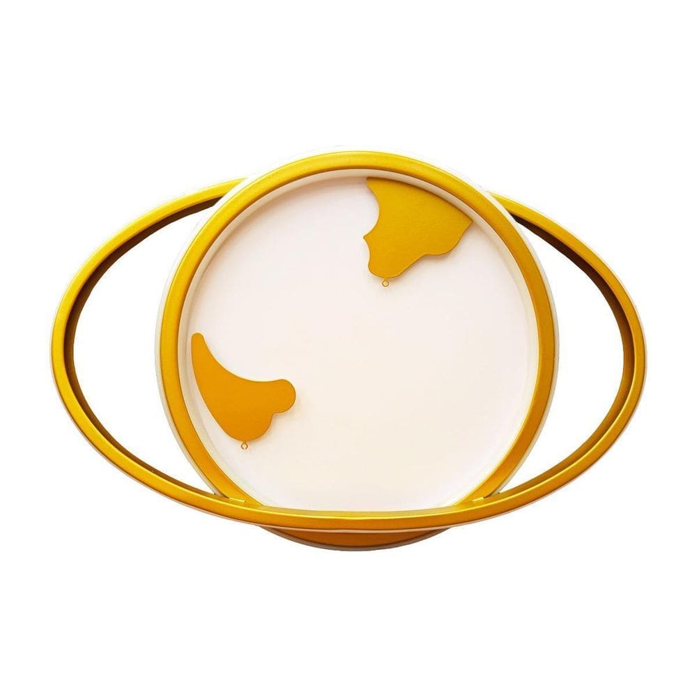 Luminaria Planeta Redondo Led 30W Dourado 52Cm 4000W