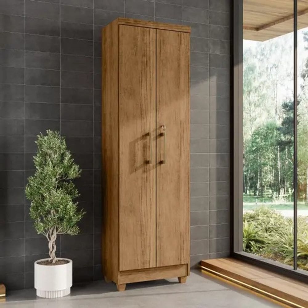 Armário Multiuso 2 portas com chave ISABELA CEDRO