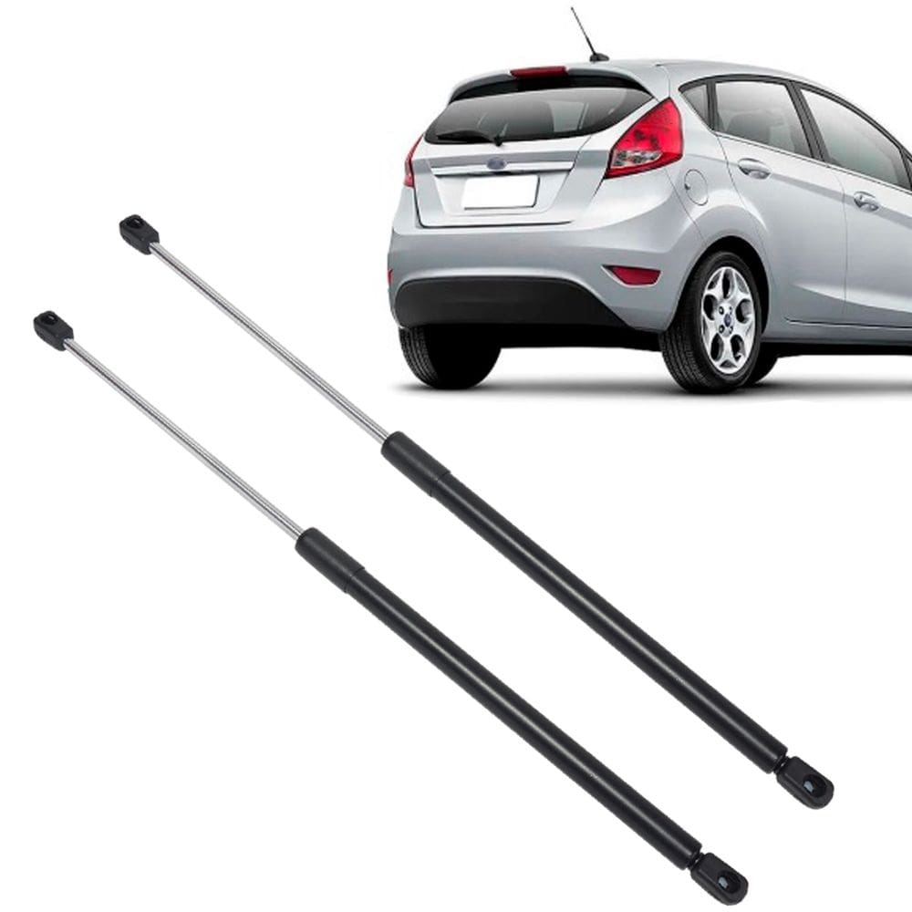 Par Amortecedor Tampa Traseira Porta Mala Mola Gás Ford Fiesta Hatch 2015 à 2019
