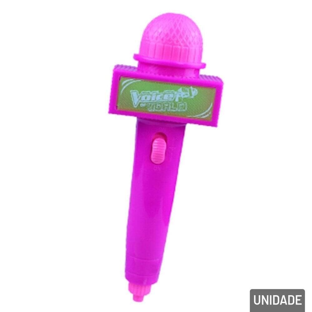Microfone Musical Infantil Voice POP Star LUZ Som - Tudo em Caixa