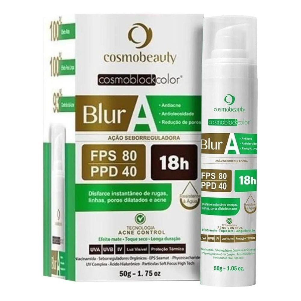 Blur A Bege Médio Antiacne Fps80 Cosmobeauty 50g