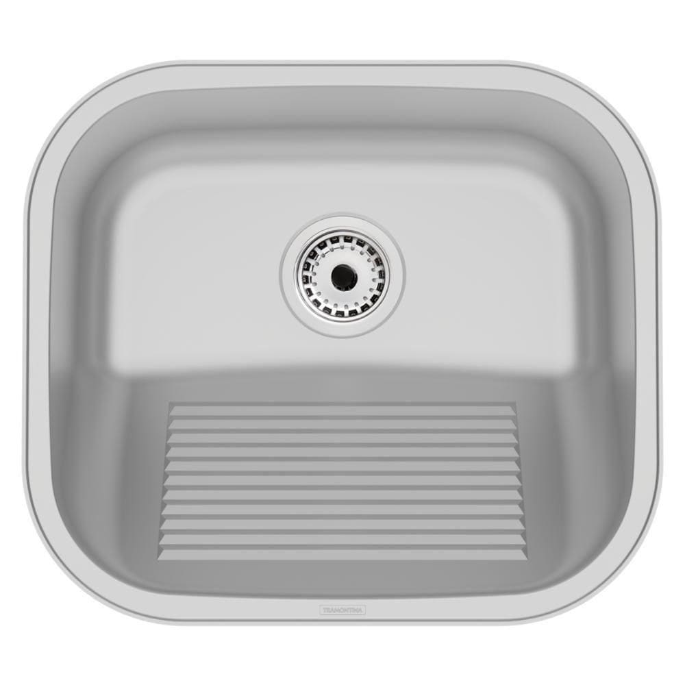 Tanque De Encaixe Tramontina Hera Compact 19 Em Aço Inox Acetinado 40x35 Cm