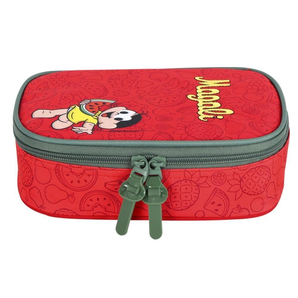 Estojo Box Escolar 100 Pens Turma Da Mônica Magali