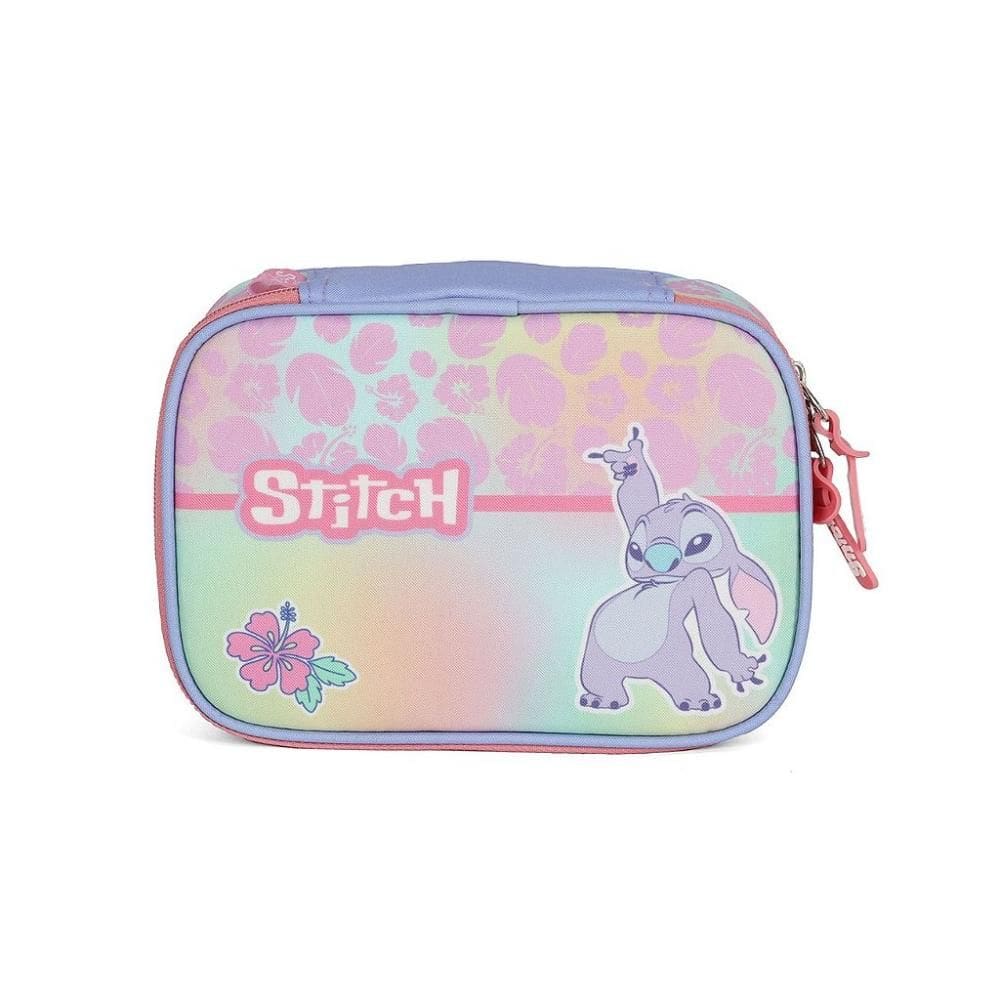 Estojo Box 100 Pens Luxcel Stitch Flores Rosa