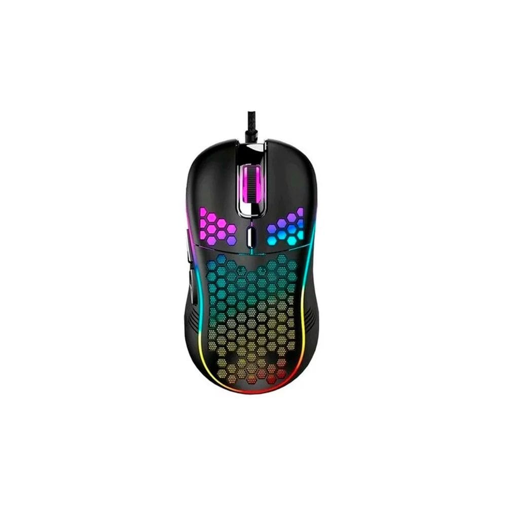 Mouse para jogos Yelandar DK2 6000dpi RGB Light USB com fio