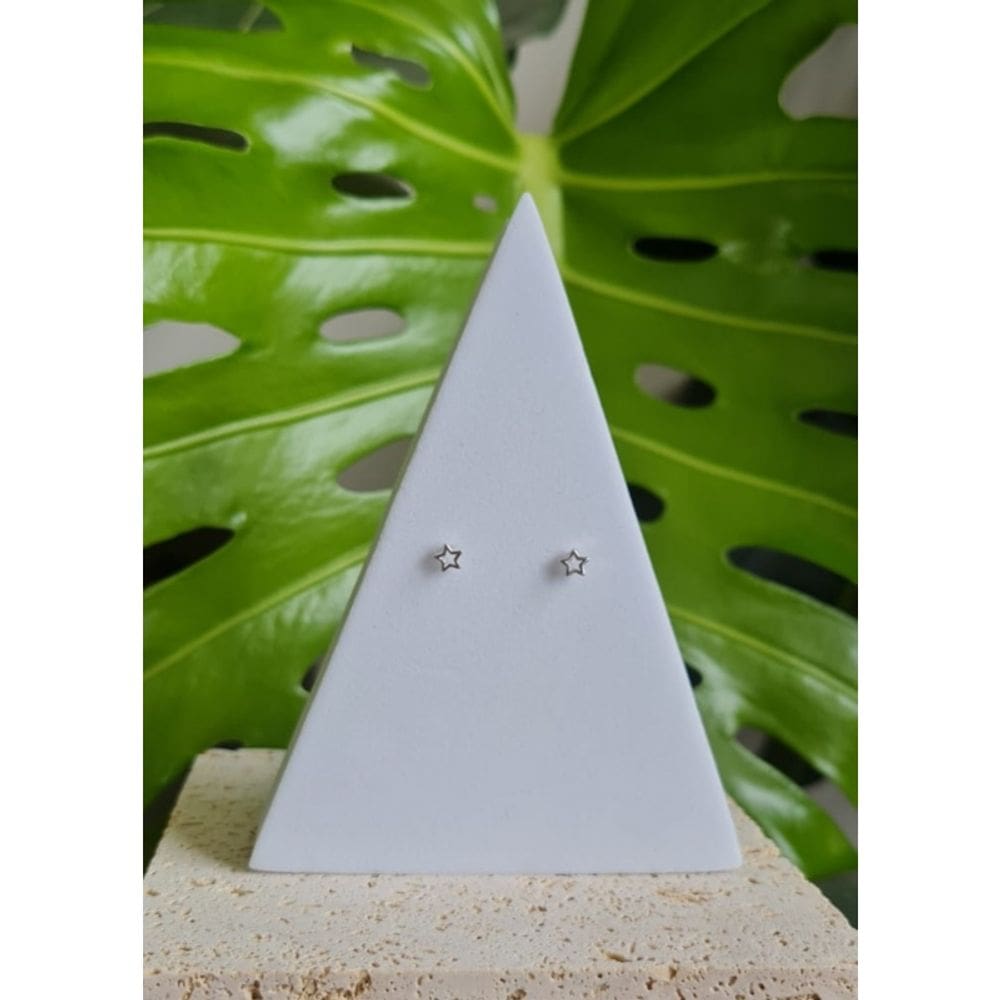 Brincos 925 Silver Star para mulheres