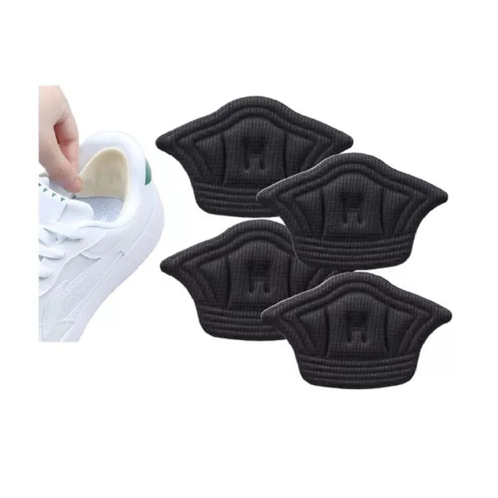 Almofadas de proteção de calcanhar, sapatos ortopédicos, gel transparente X4