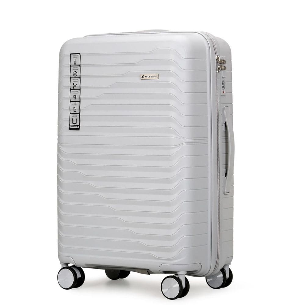 Mala Grande 32kg Viagem em Polipropileno Anti Impacto Zíper Anti Furto Rodas 360º - Portland - Allabard