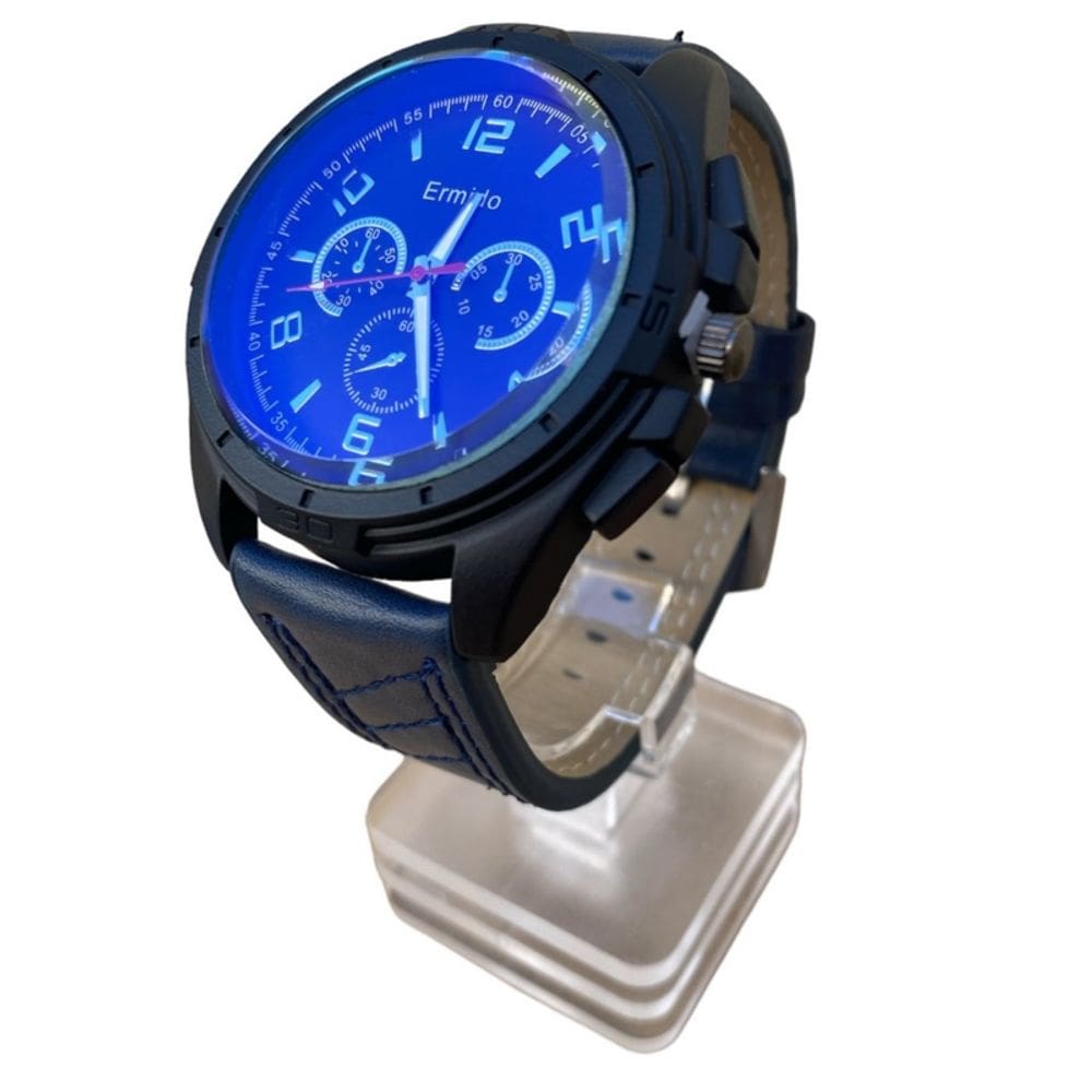Relógio para homens, esportivo, casual, pulseira, mostrador de 47 mm