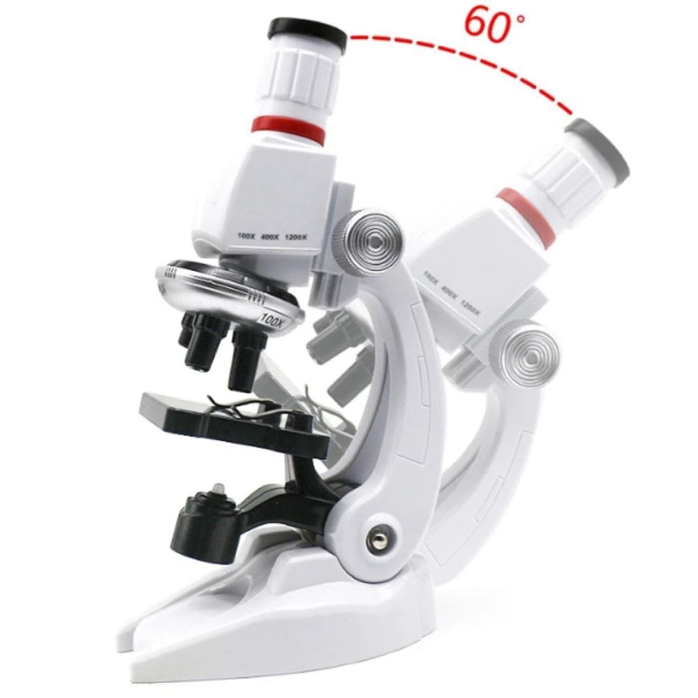 Microscópio educacional de brinquedo com suporte para crianças de 6 anos ou mais