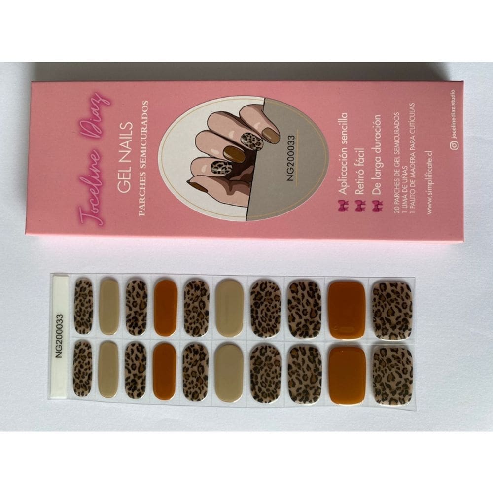 Adesivos de unhas de gel semicurado Joceline Diaz Salon Quality