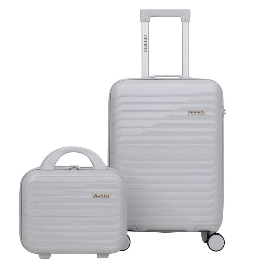 Kit Mala de Bordo 10kg + Frasqueira de Viagem em Polipropileno Zíper Anti Furto 360º - Portland - Allabard