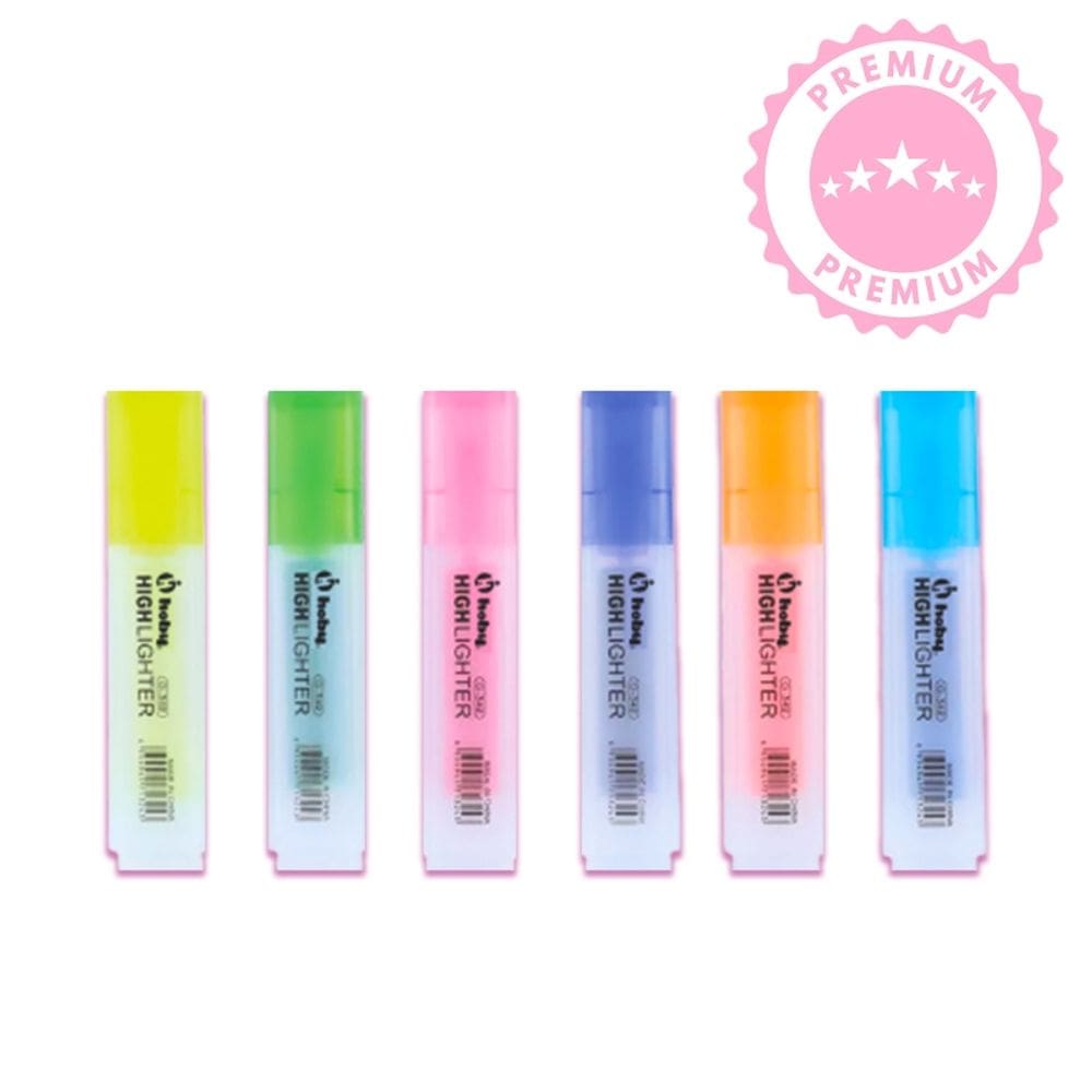 Conjunto de marcadores de tinta à base de água Fluor Hoby Press 7 cores