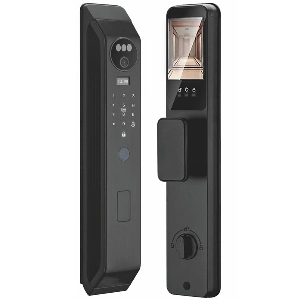 Fechadura Digital Eletronica Biometria Wifi App Reconhecimento Facial Tag Cartao Senha Celular Smartphone Residencial