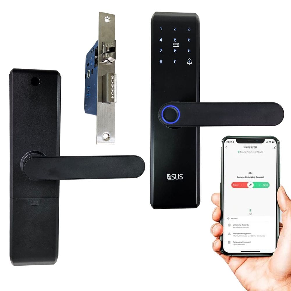 Fechadura Digital Eletronica Biometrica Wifi App Celular Chave Cartao Residencia Segurança Privacidade Anti Furto