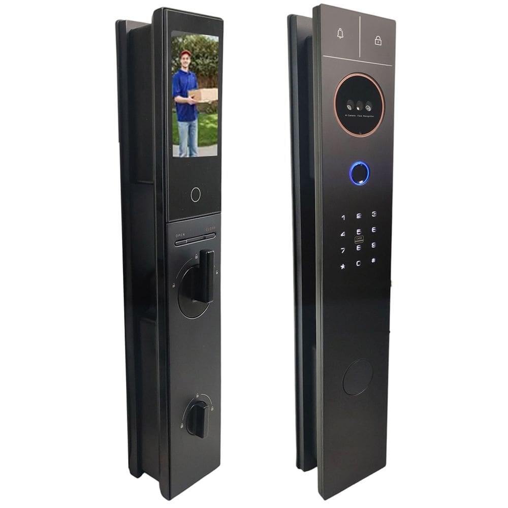 Fechadura Eletronica Digital Wifi Biometria Reconhecimento Facial Cartao Tag App Smartphone Celular Proteçao Residencial Seguro