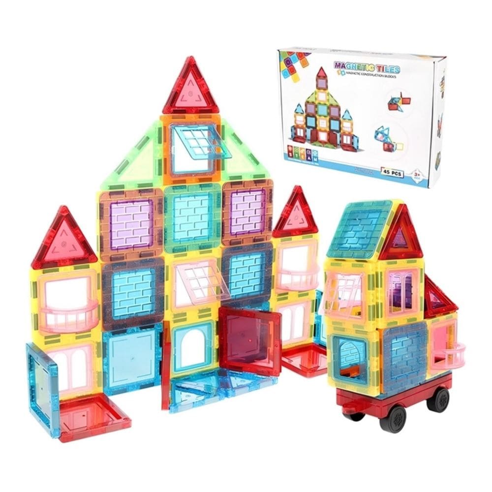 Jogo de brinquedos magnéticos 45 peças