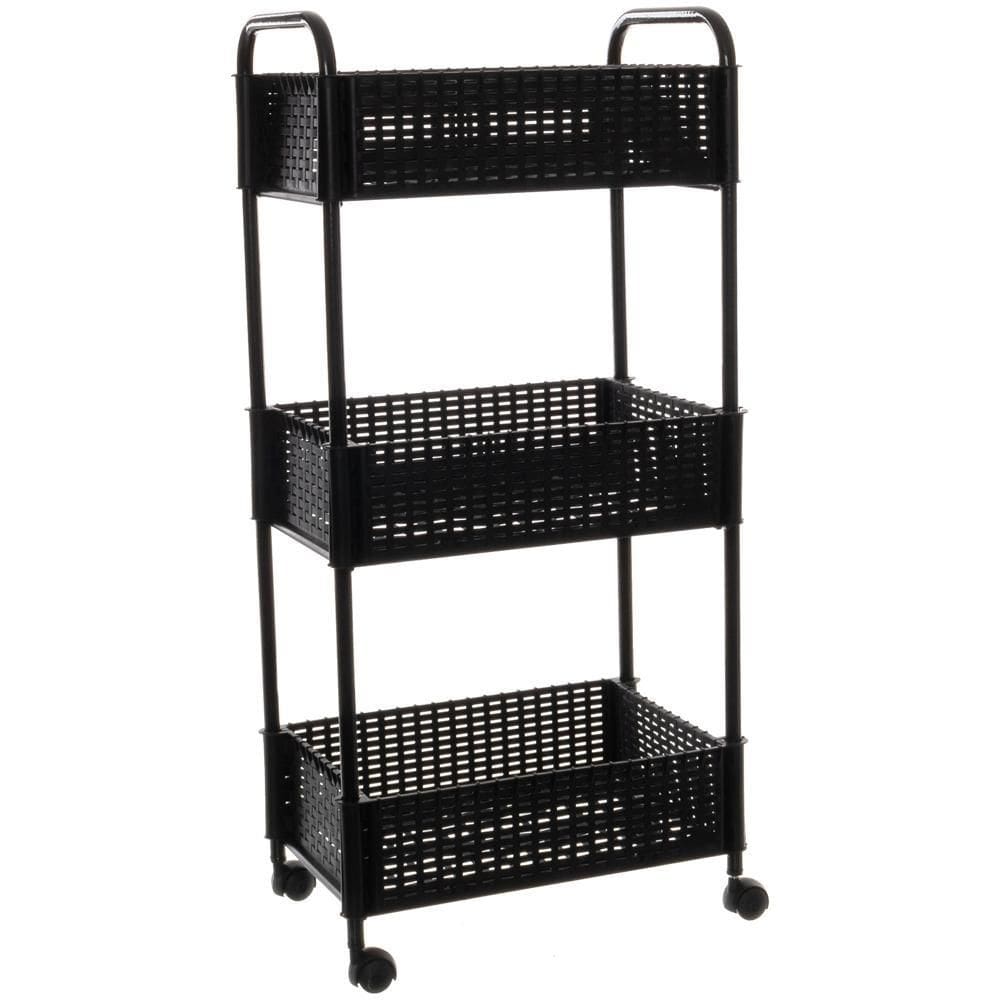 Carrinho organizador Black 22,5x35x74