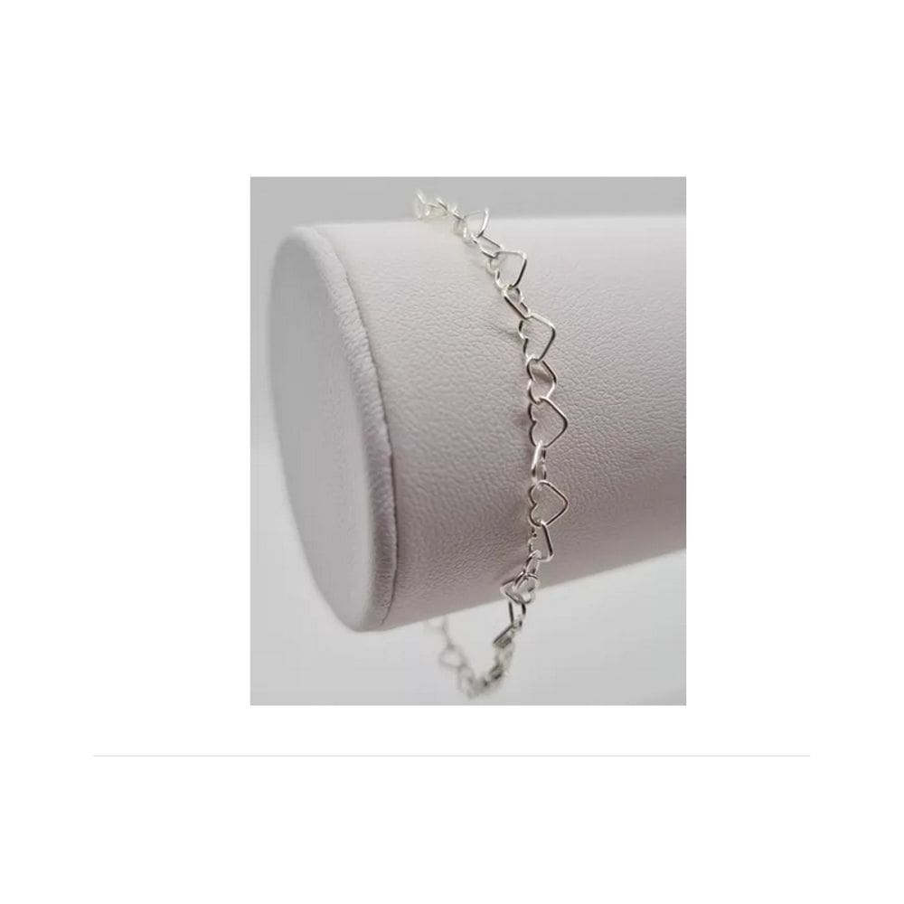 Pulseira feminina United Hearts 925 em prata italiana 19 cm