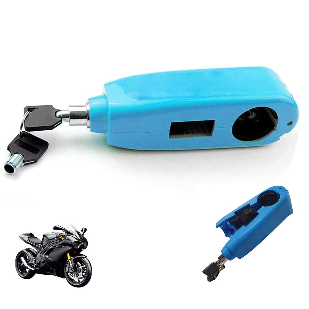 Trava de Moto Manete Manopla Guidao Freio Embreagem Cadeado Antifurto Acelerador Motocicleta Bicicleta Bike Proteçao