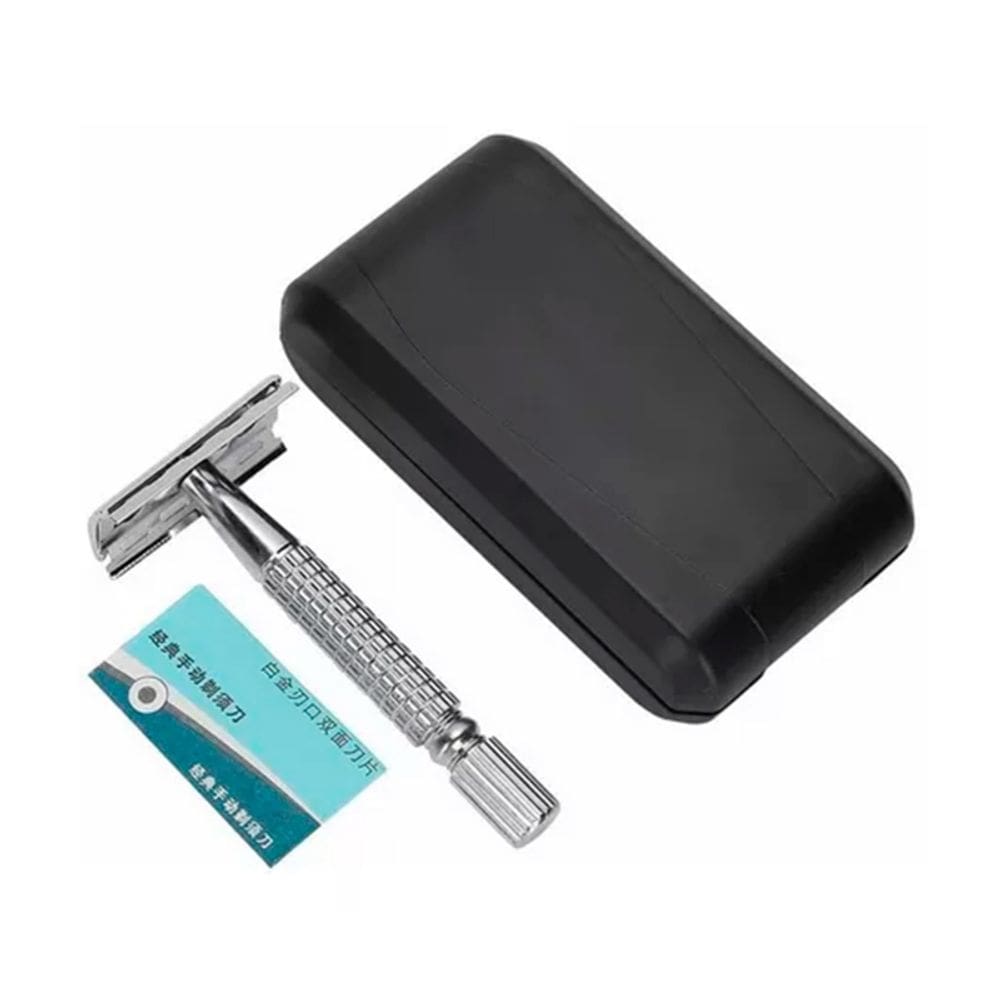 Lâmina de segurança de aço inoxidável de dois gumes para homens