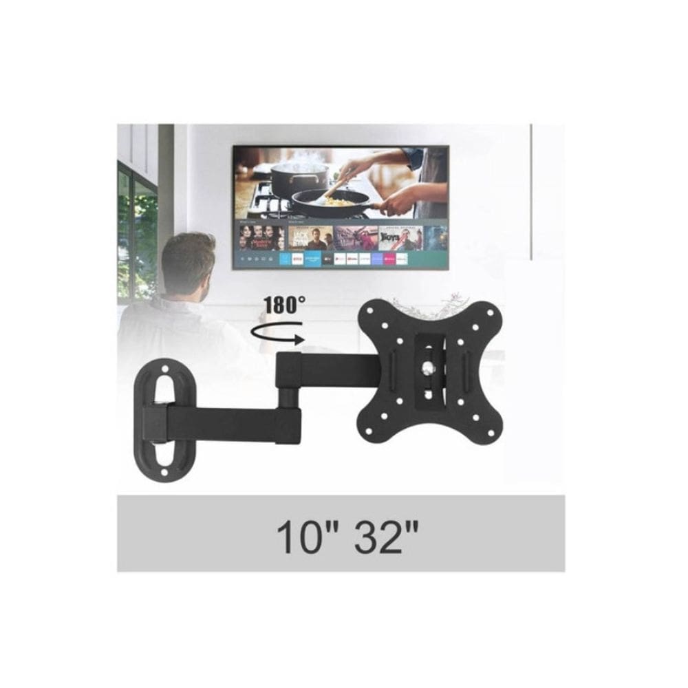 Suporte de montagem em parede para TV de plasma LCD de 10-32 polegadas com rotação