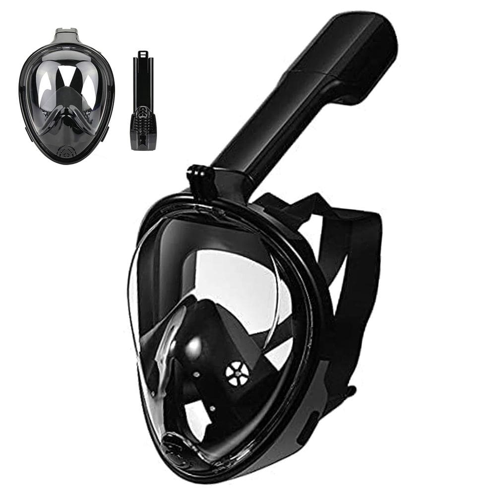 Mascara de Margulho Full Face Snorkel Anti Embaçamento Diversao Nataçao Praia Piscina Suporte Camera Lazer Seguro