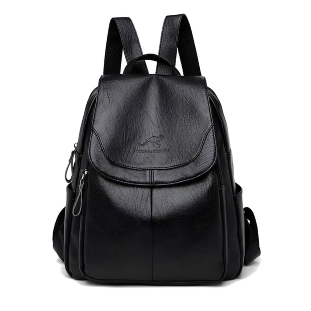 Mochila de couro PU de tamanho médio bonita e funcional