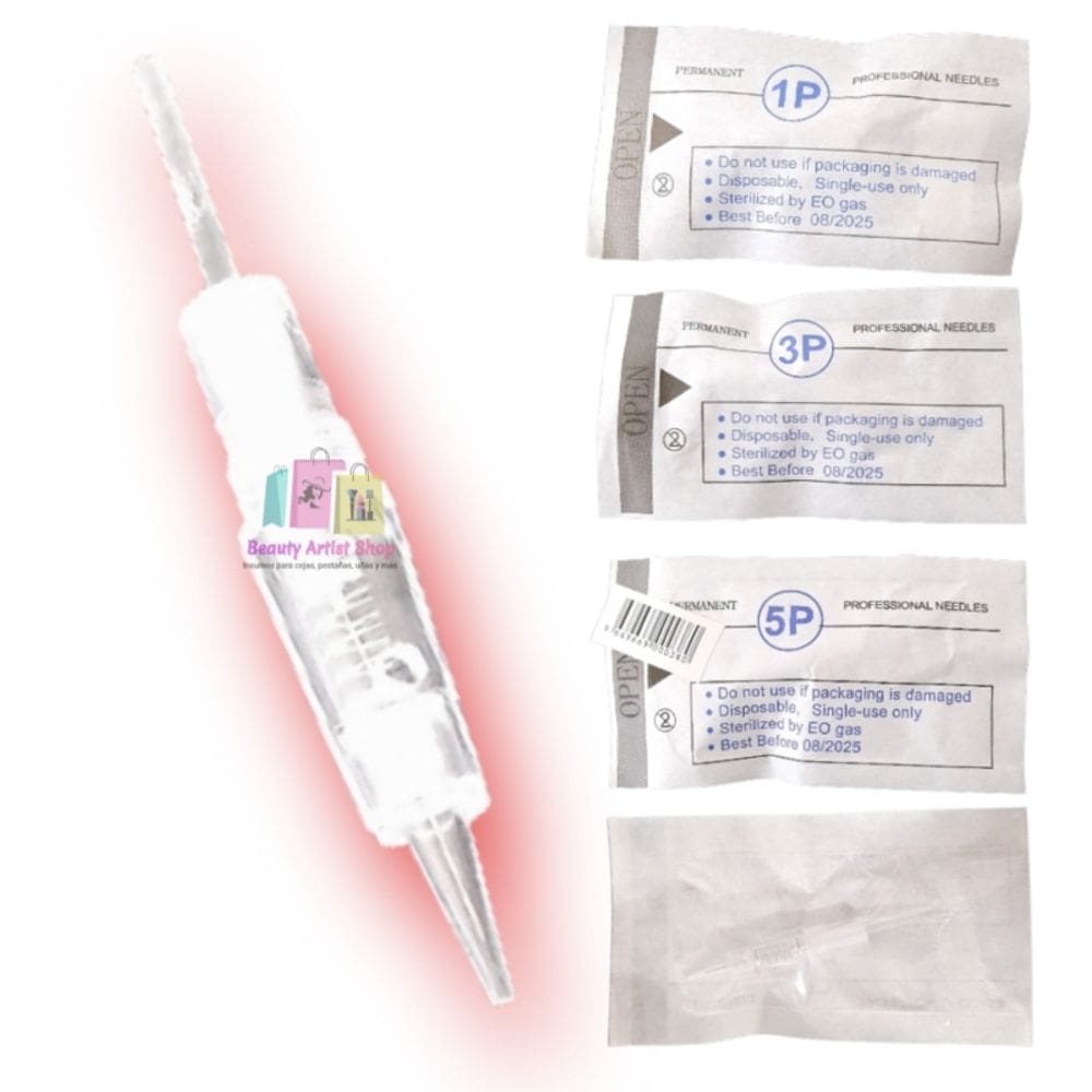 Conjunto de agulhas para dermógrafos Charmant II, 10 peças de agulha 1R