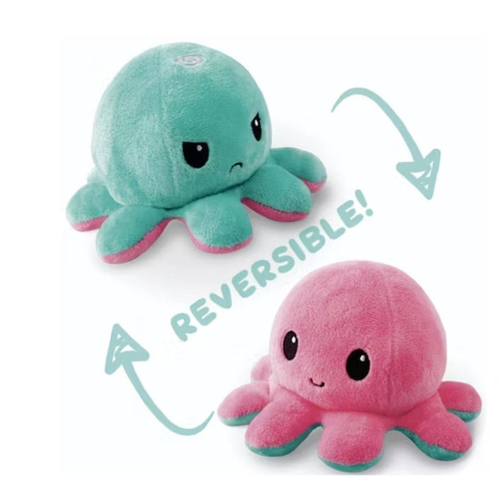 Brinquedo de boneca de polvo reversível de pelúcia para crianças