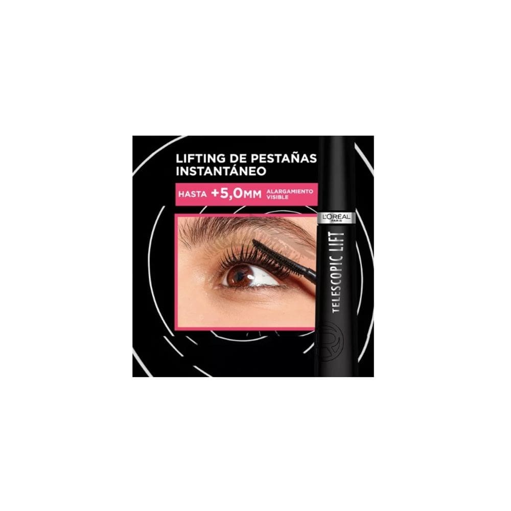 Mascara Telescopic Lift Máscara de cílios impermeável de cor preta