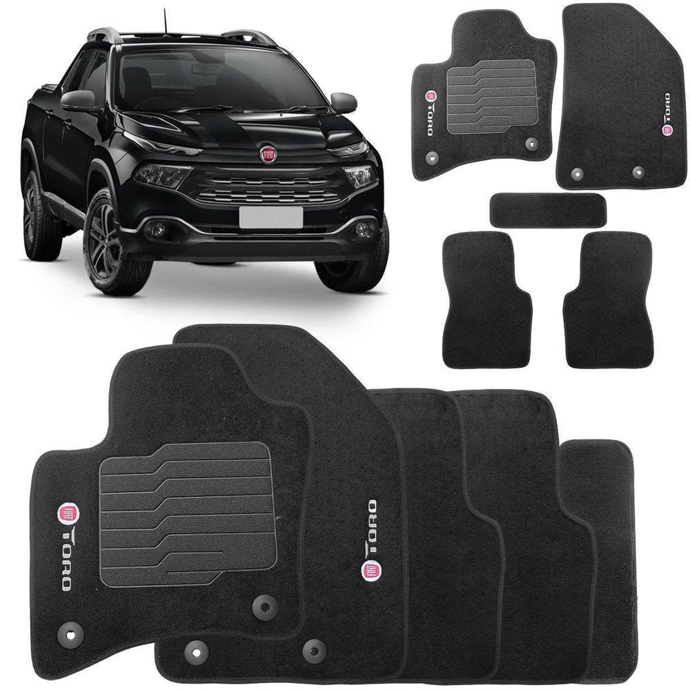 Tapete Automotivo Fiat Toro Carpete Somente Forração