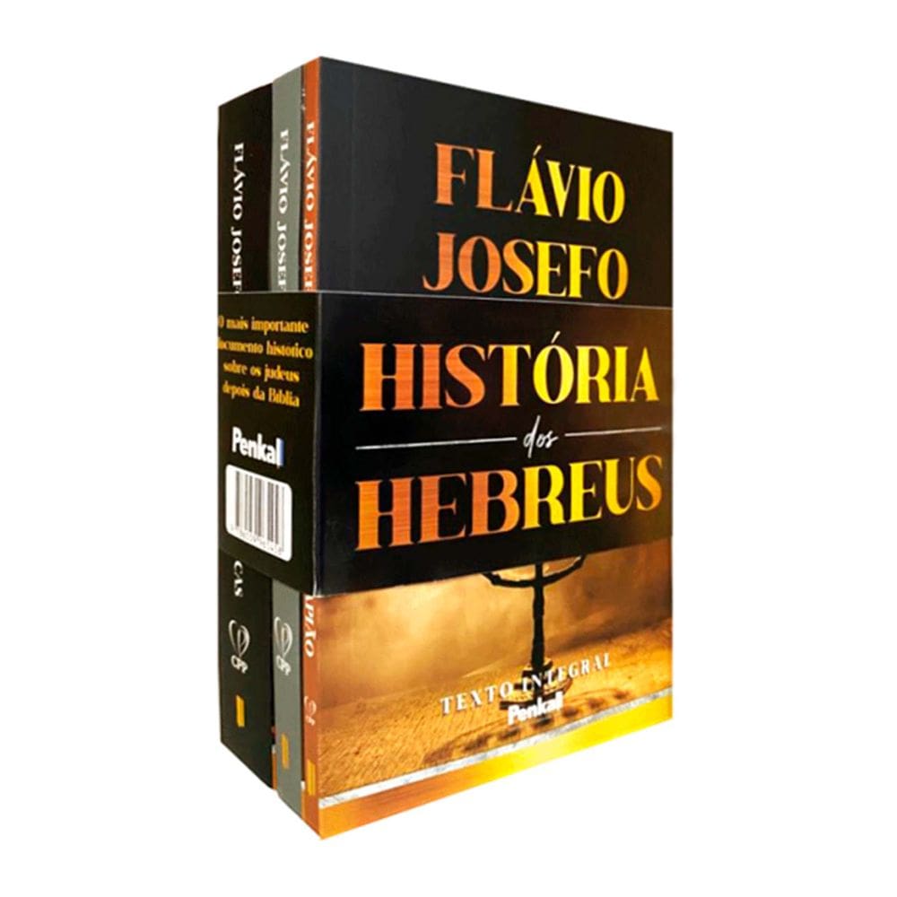 Box Com 3 Livros A História dos Hebreus Flávio Josefo Capa Dura